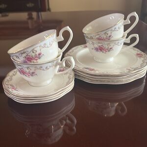 NWOT Joseph Sedgh Fine Bone China 4‎ sets of 3 piece place settings